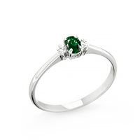 Ringe Zanette Gioielli Dame in Weißgold Smeraldo 0.17 Ct AN2683G-2SMERALDO - AN2683G-2SMERALDO